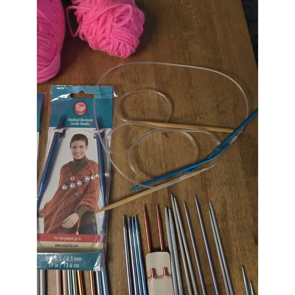 Knitting Needles & Crochet Hooks Circular Needles And More Lot Of 75